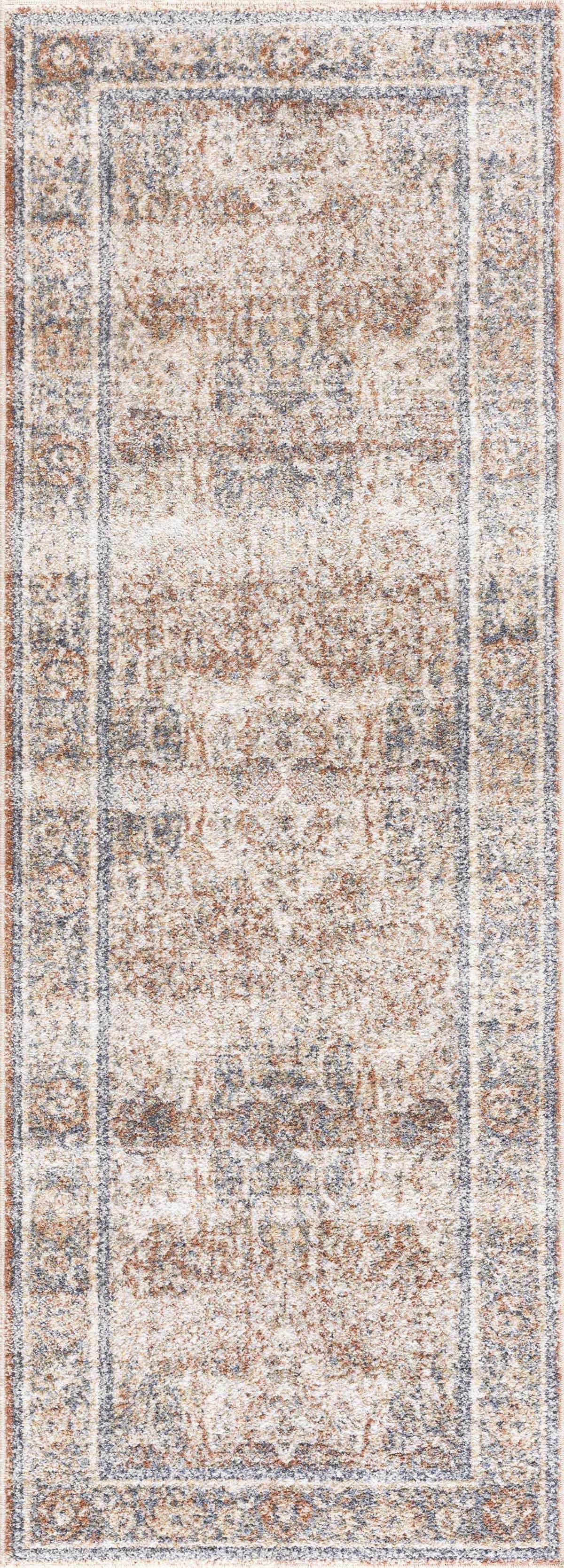 Arias Blue Flat Pile Washable Rug