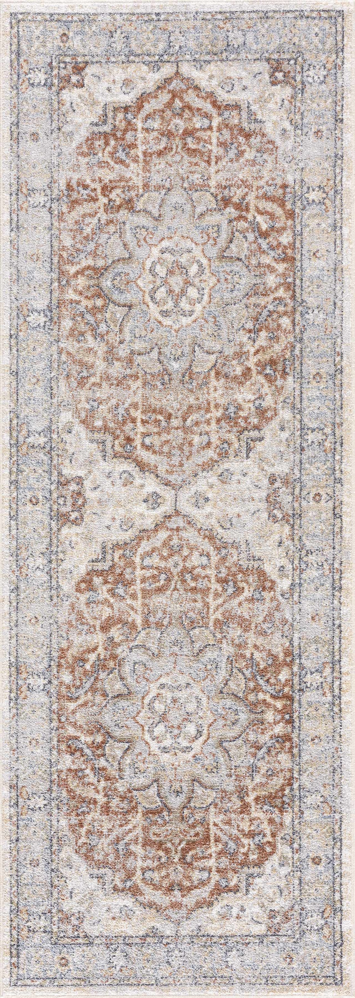 Emke Flat Pile Washable Rug