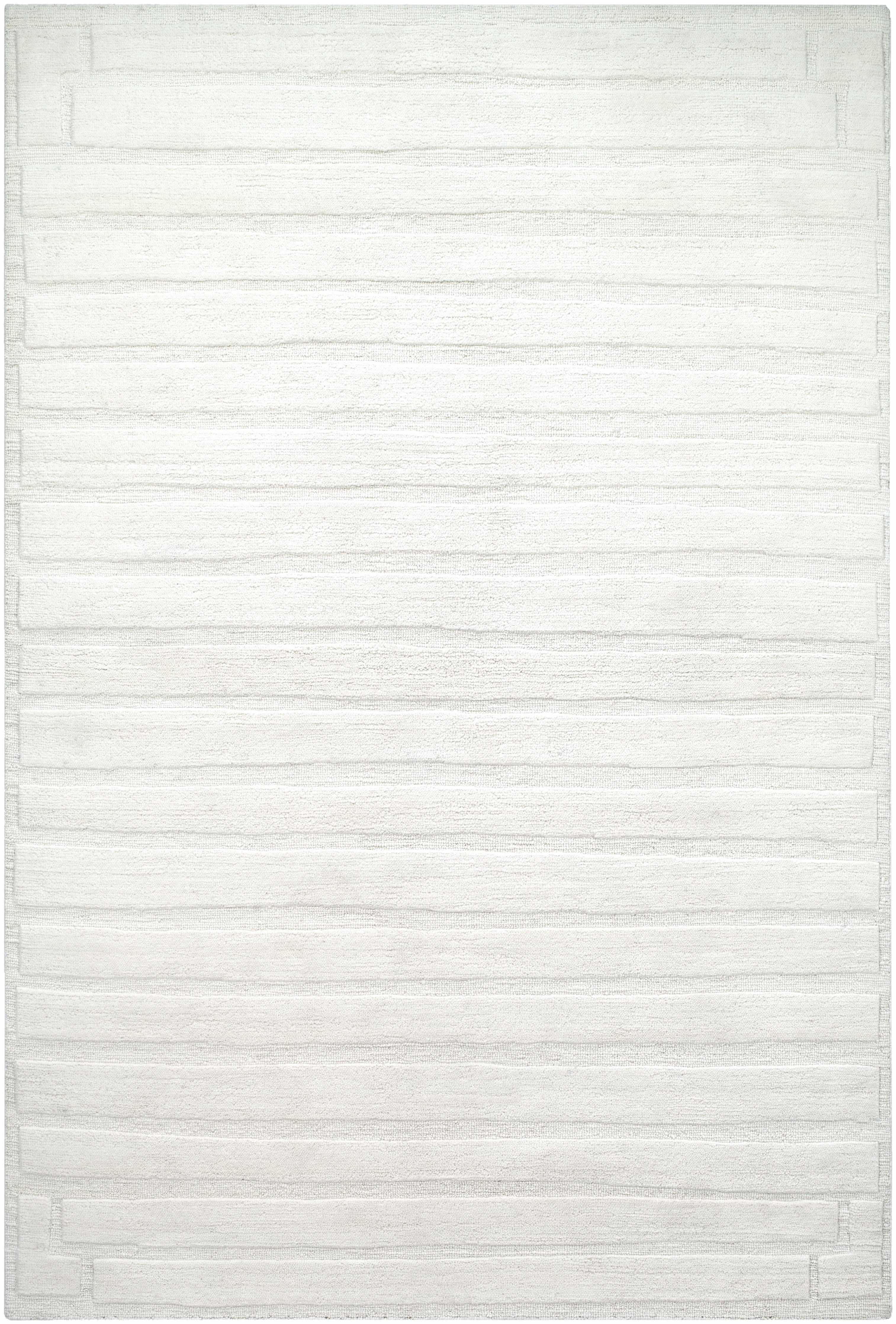 Aurex Cream Stepped Arch Art Deco Wool Handmade Area Rug - Clearance