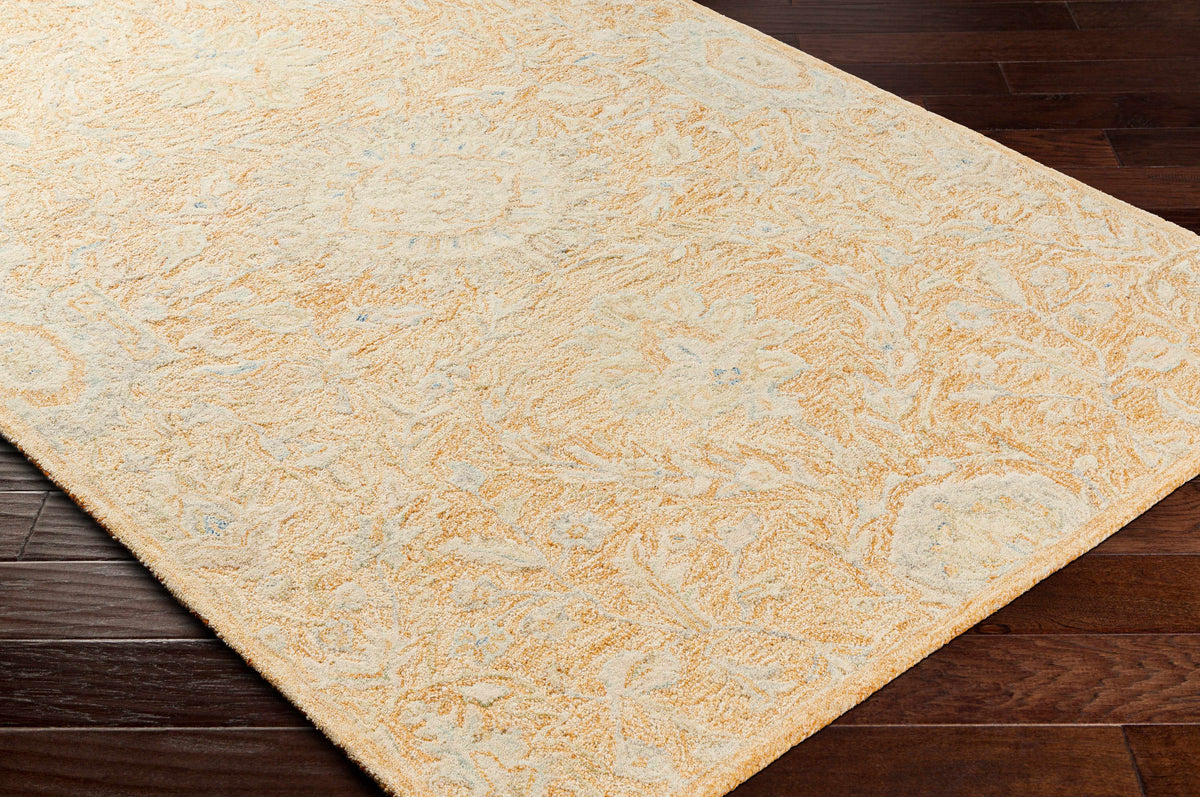 Lonoy 2x3 Small Coral Wool Carpet - Clearance