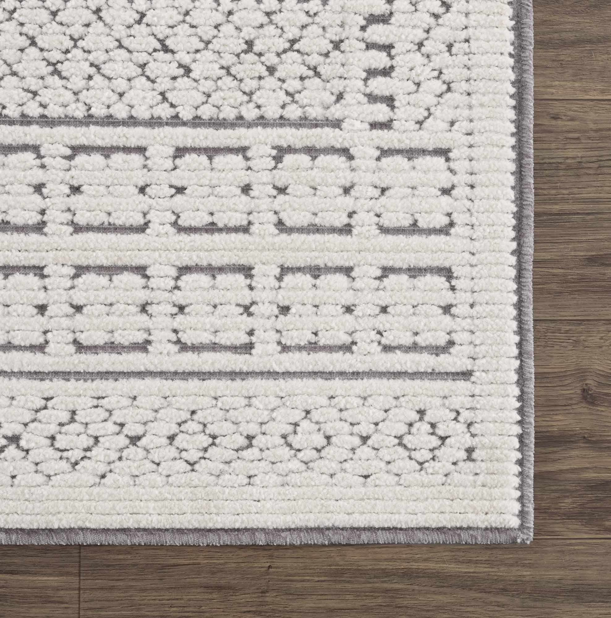 Bahar Cream & Gray Washable Area Rug - Limited Edition