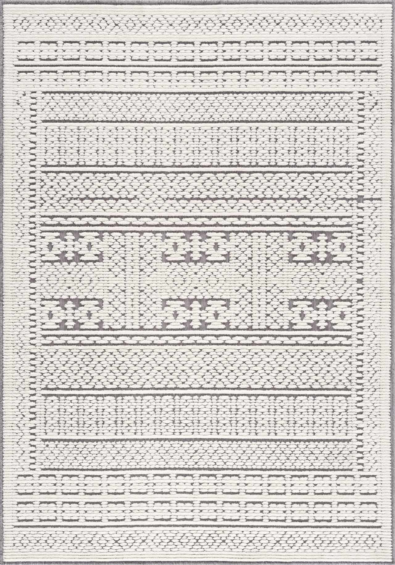 Bahar Cream & Gray Washable Area Rug - Limited Edition