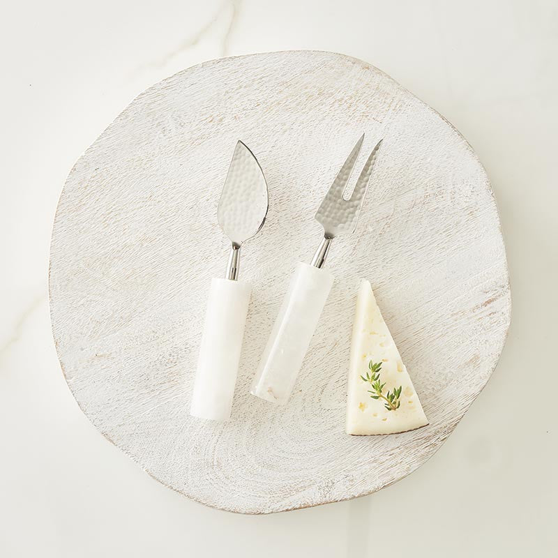 Alabaster Cheese Knives - Set of 2