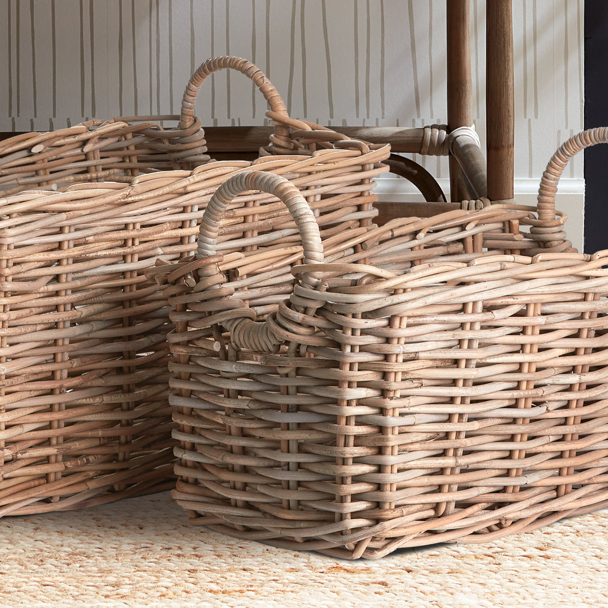 Normandy Halo Rectangular Baskets, Set of 2