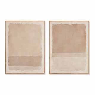 COMPOSITION IN TAUPE GICLEES, SET OF 2