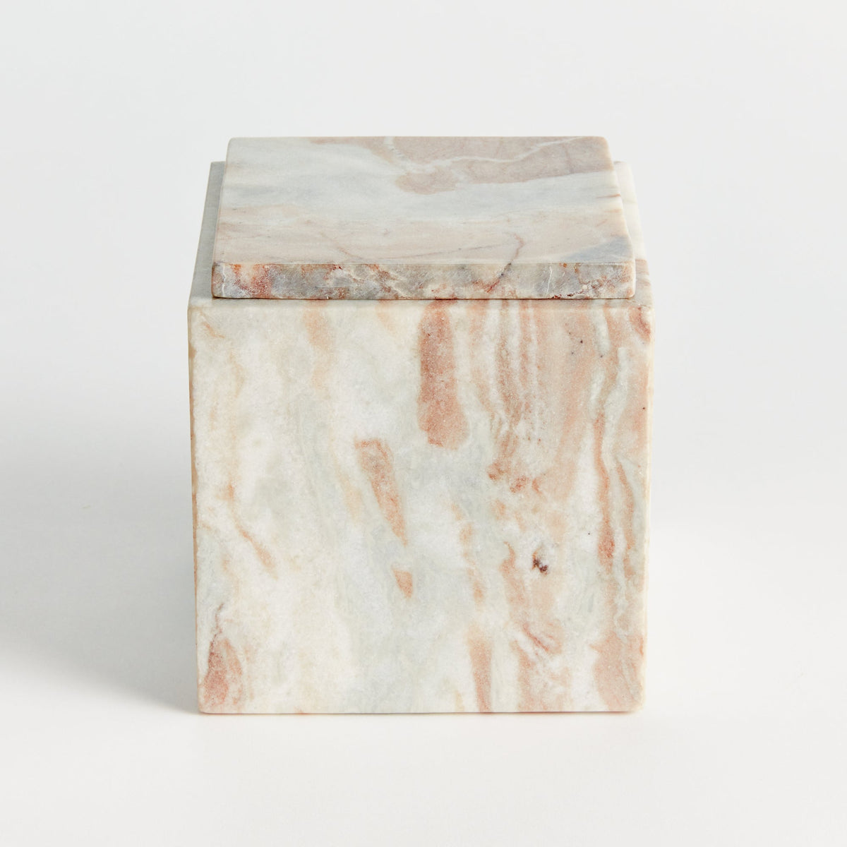 Jaqueline Marble Square Lidded Box Tall