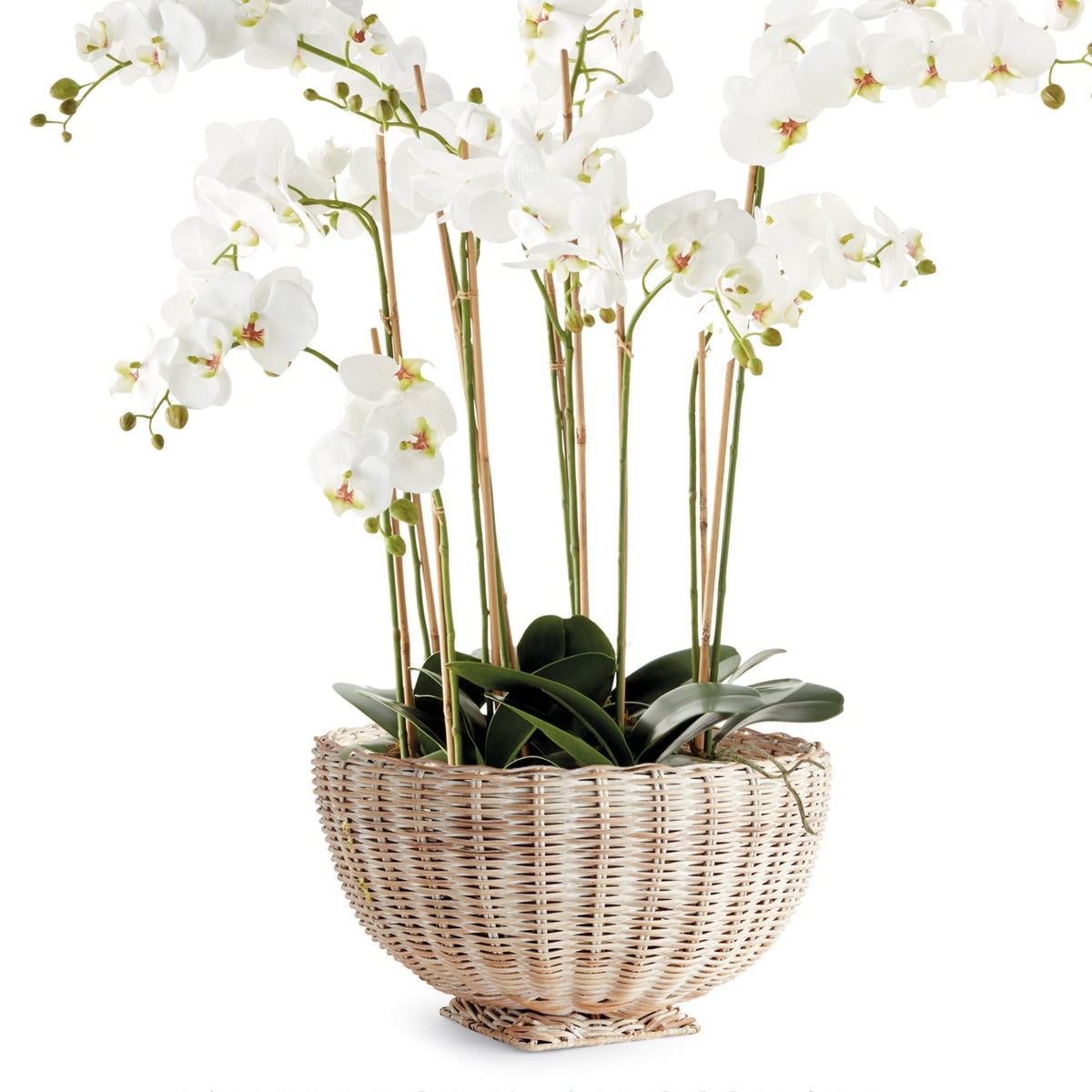 CHARLESTON RATTAN FOOTED BOWL SMALL