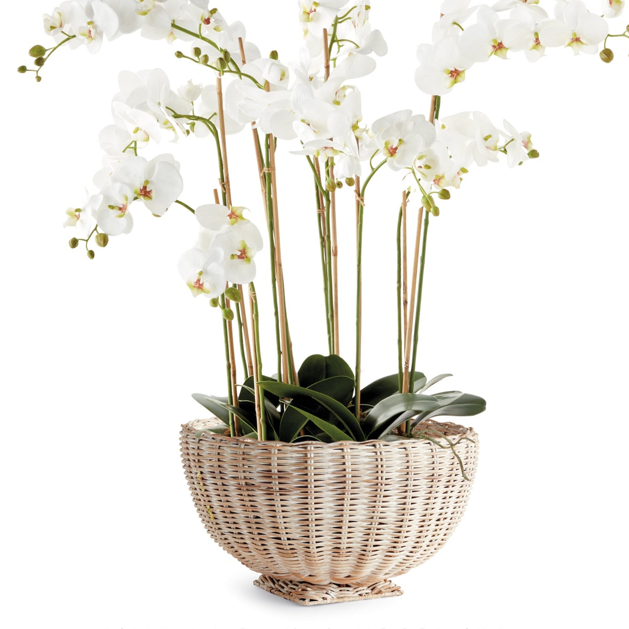CHARLESTON RATTAN FOOTED BOWL SMALL