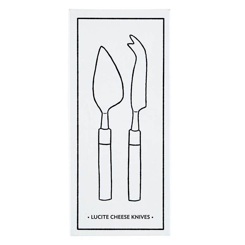 Lucite Cheese Knives - Set of 2