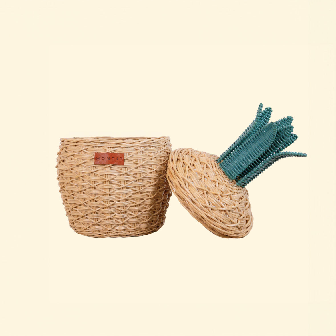 Pineapple Storage Basket Small - Natural