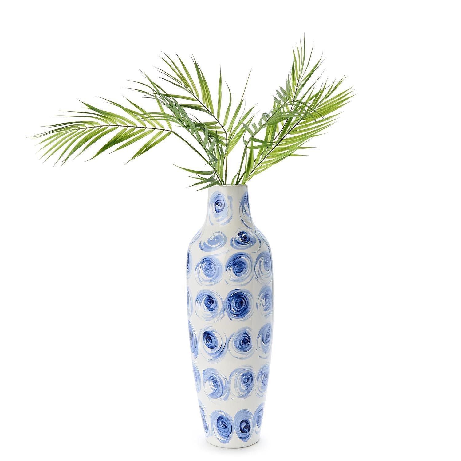 23 1/2" Rose Buds Vase - Porcelain