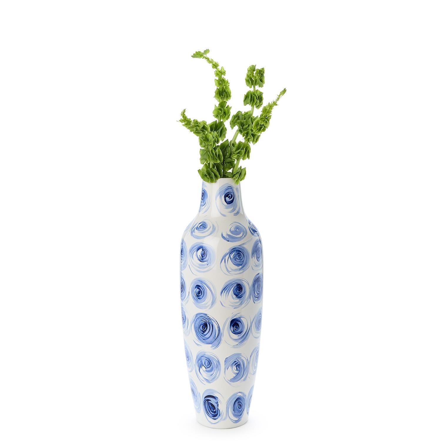 23 1/2" Rose Buds Vase - Porcelain