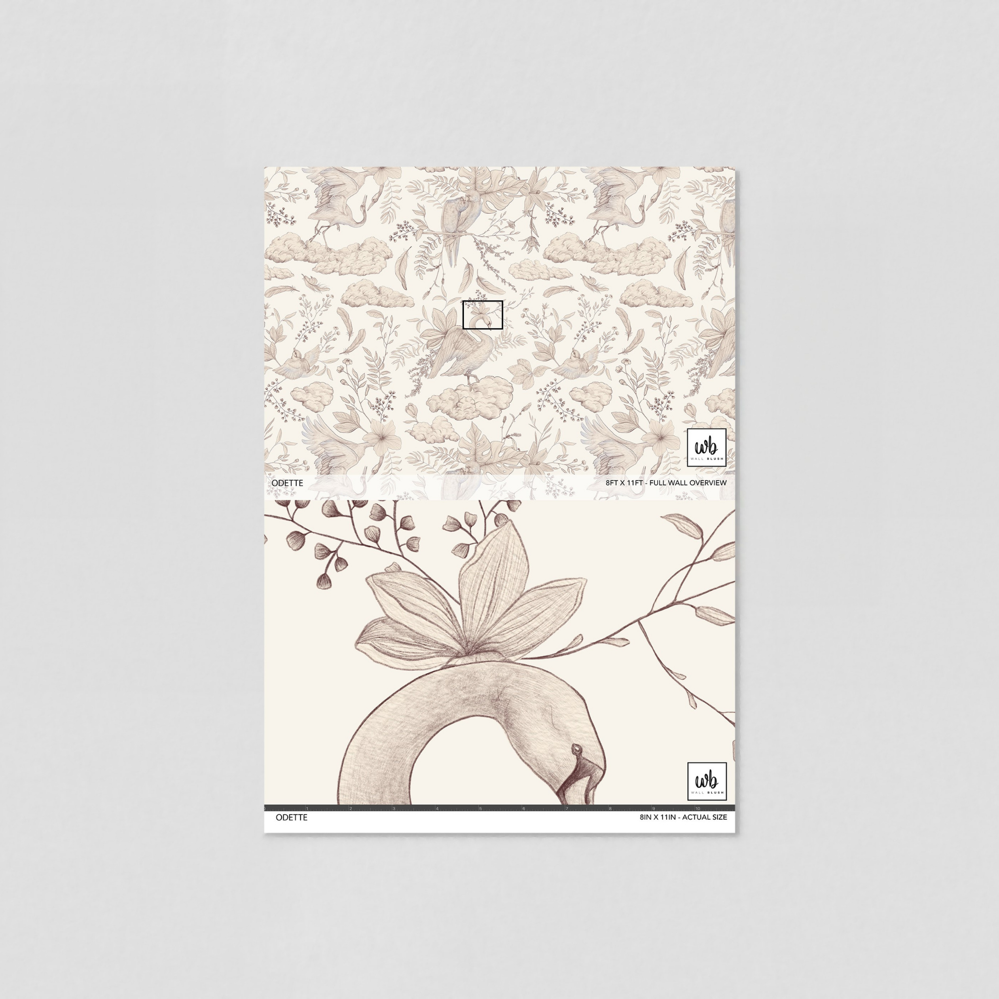 Odette Wallpaper - 6 FT H X 15.8 FT W LUXE