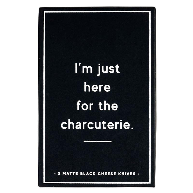 Matte Black Cheese Knives - Set of 3