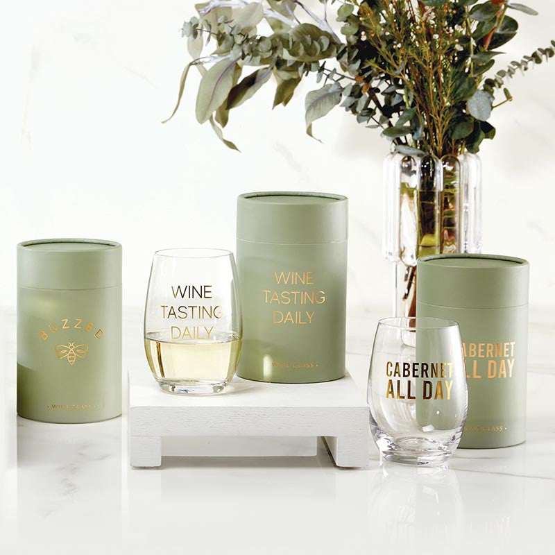 Stemless Wine Glass - Cabernet All Day