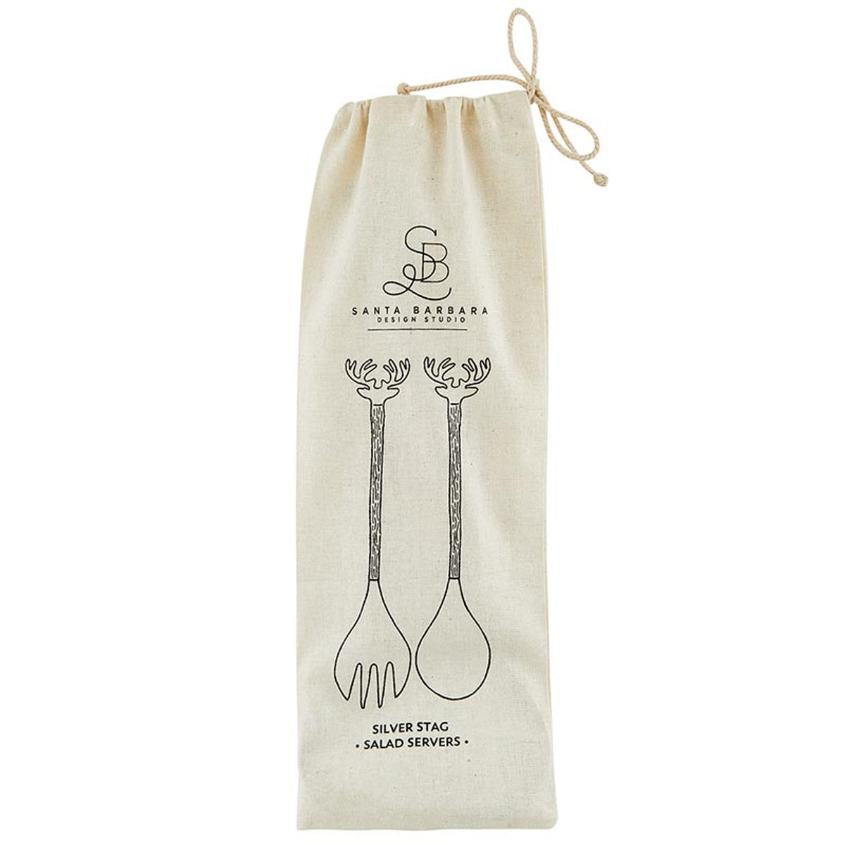 Silver Stag Salad Server - Set of 2