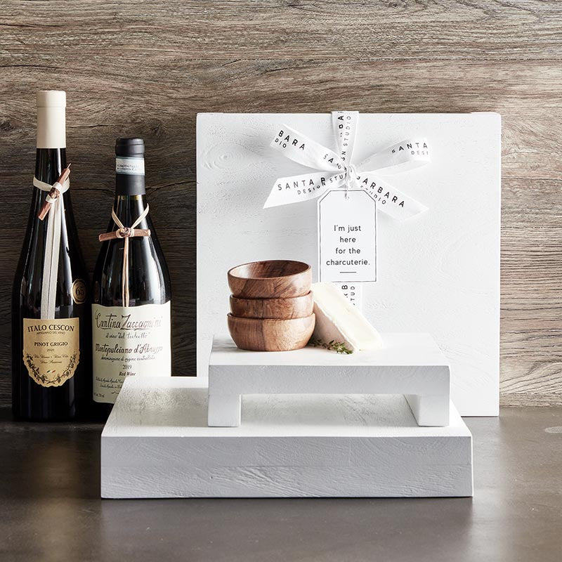White Textured Pedestal - 8"