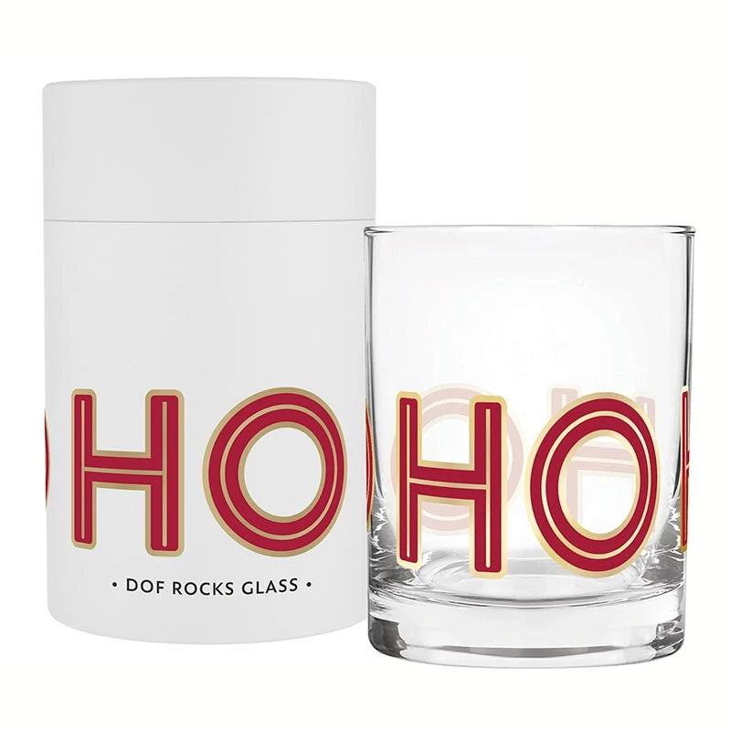 DOF Rocks Glass - Ho Ho Ho