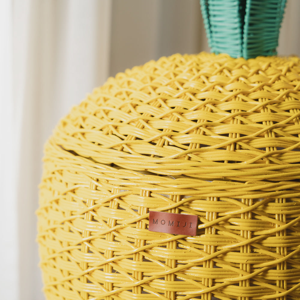Pineapple Storage Basket Large - Yellow