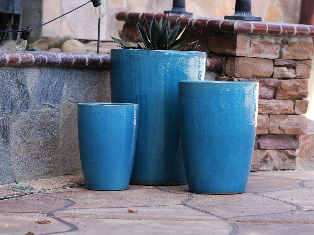 Slim Round Planter - Set of 3 By Plantatorem