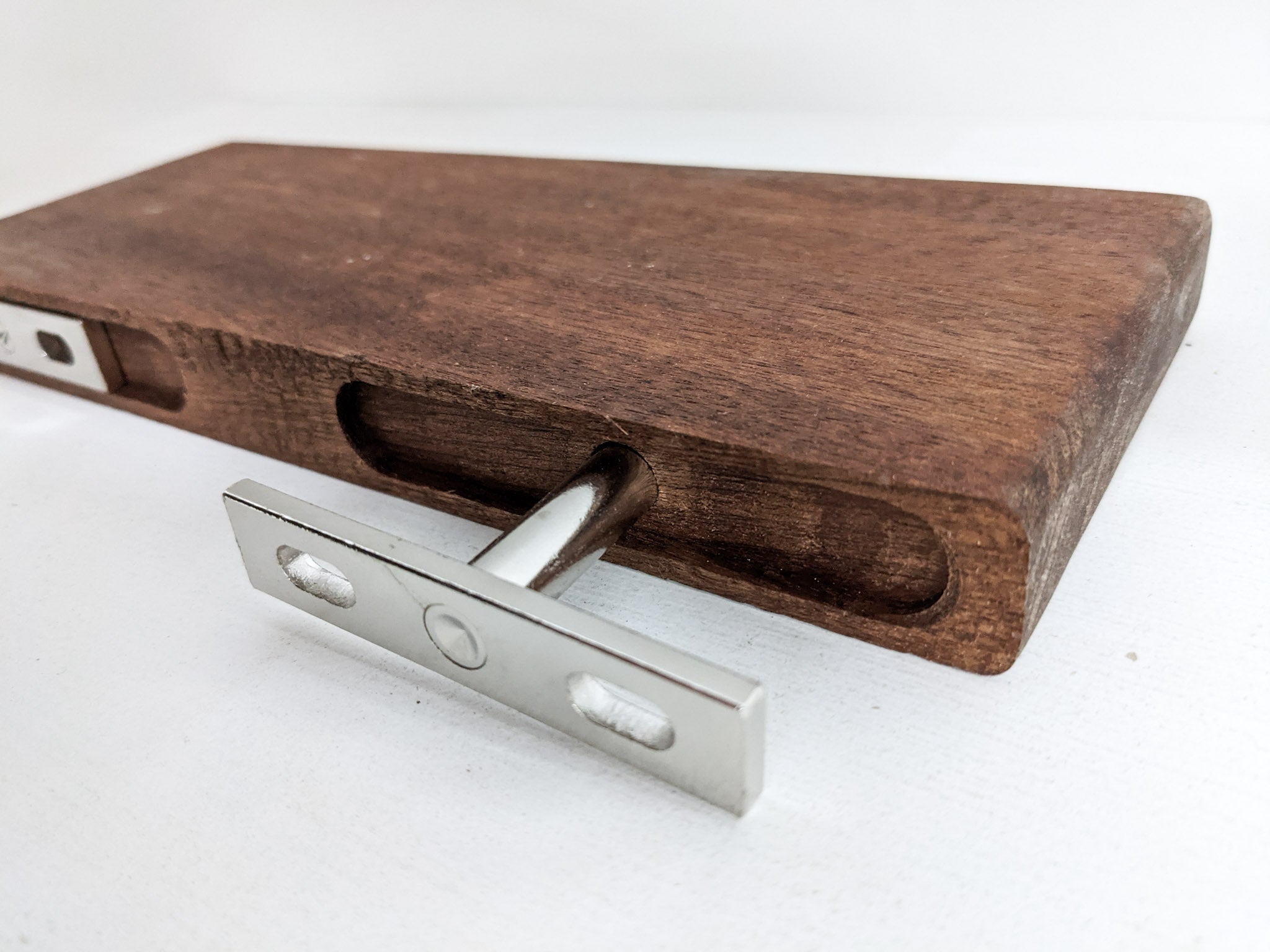 Vinyl Record Floating Shelf in Oak