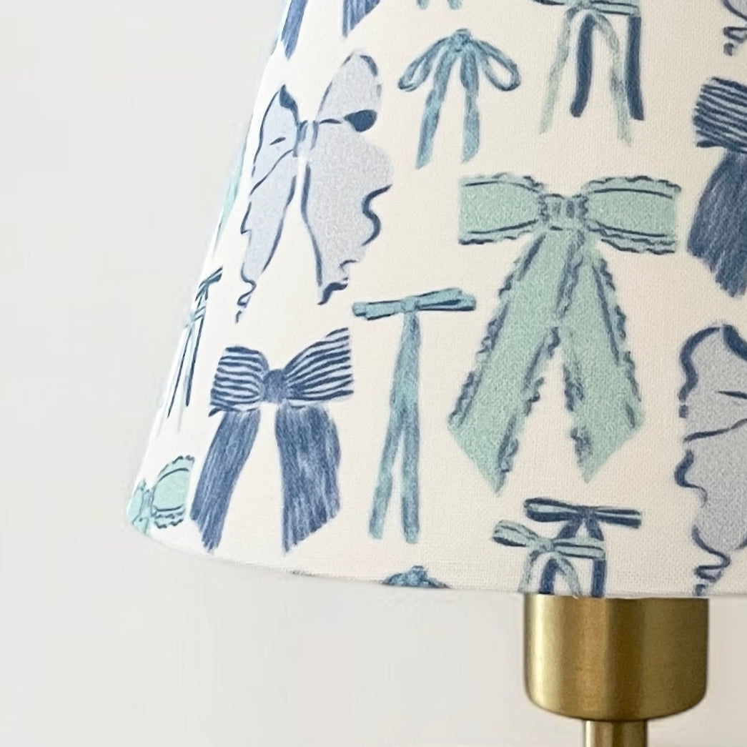 Blue Bow Sconce Lamp Shade