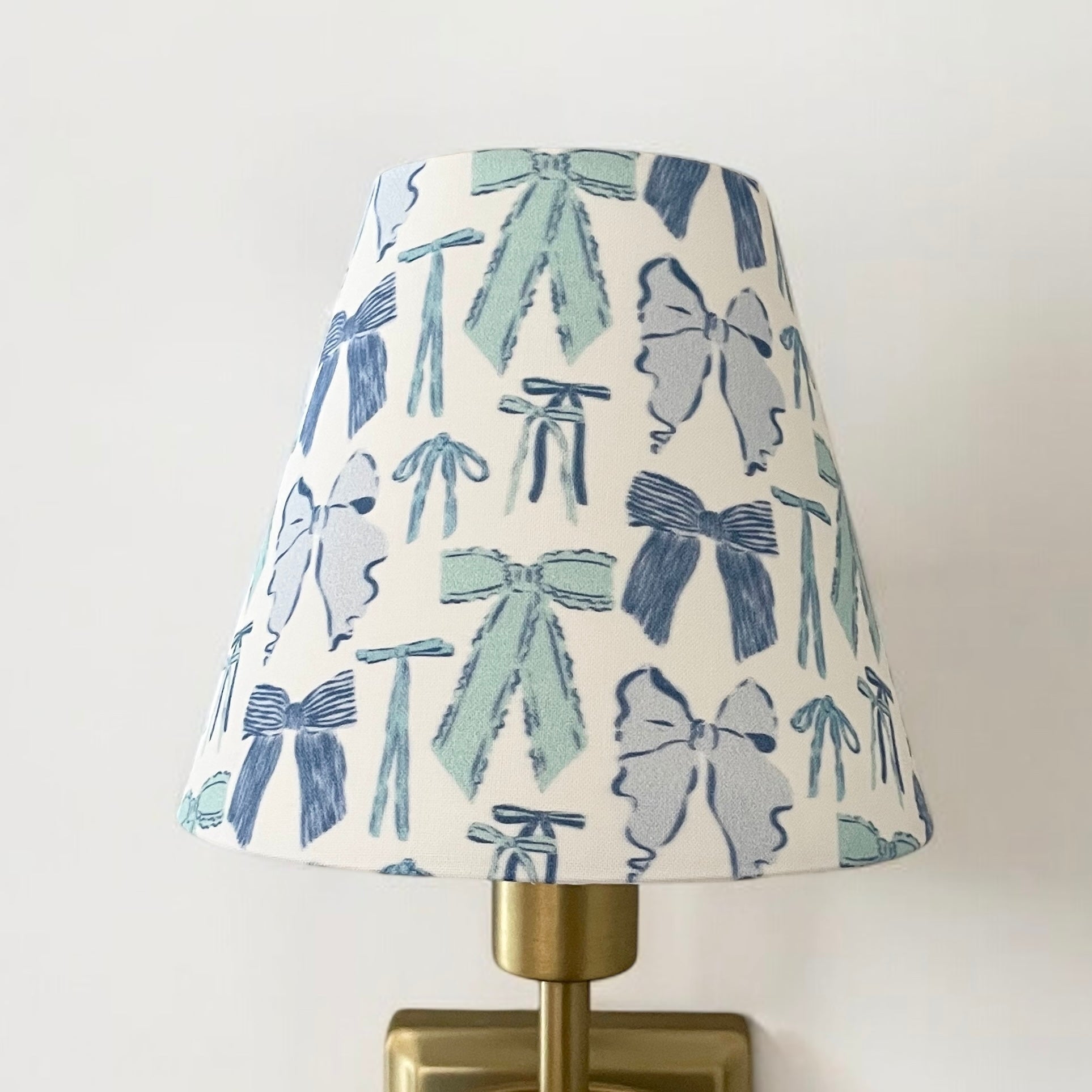 Blue Bow Sconce Lamp Shade