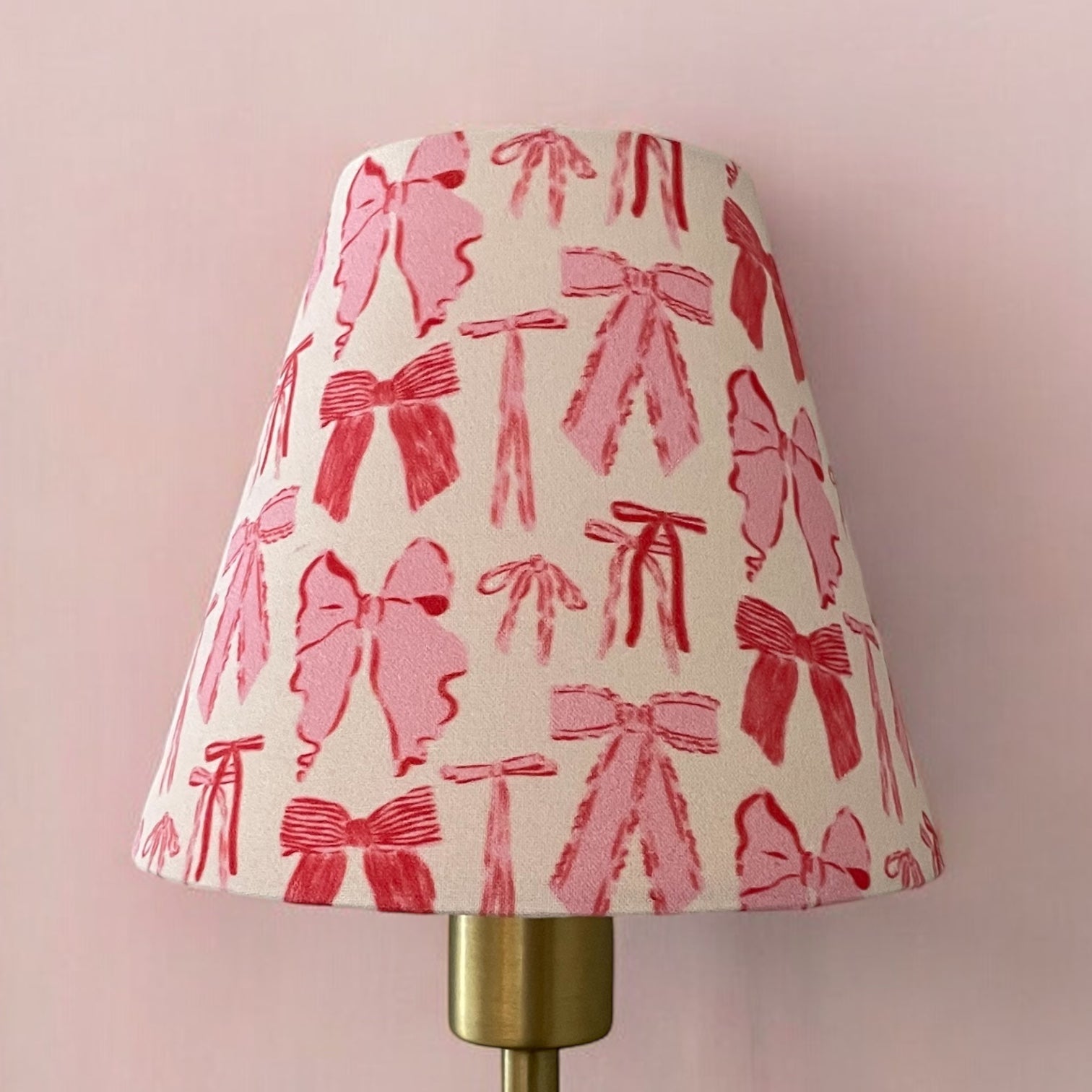 Pink Bow Sconce Shade