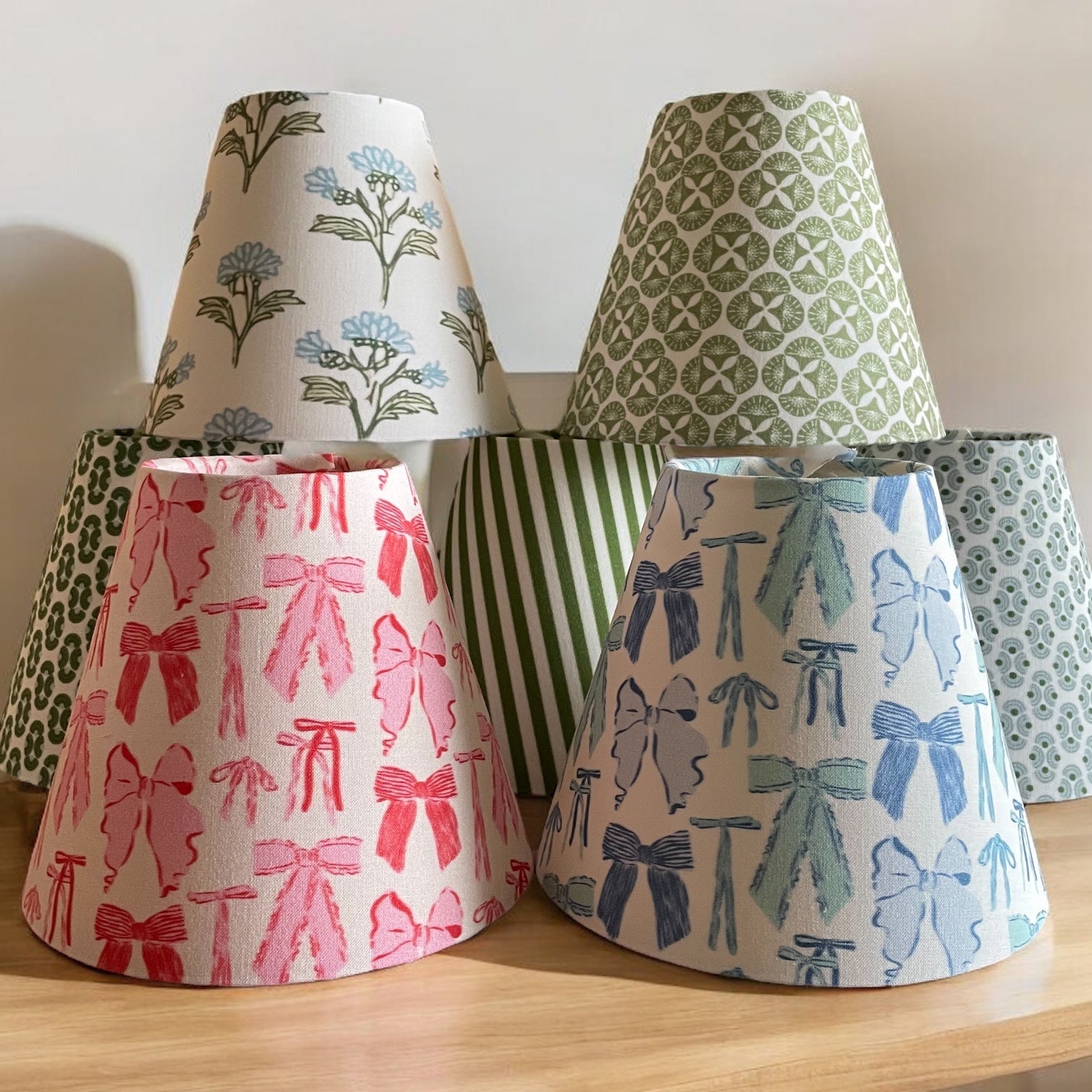Blue Bow Sconce Lamp Shade