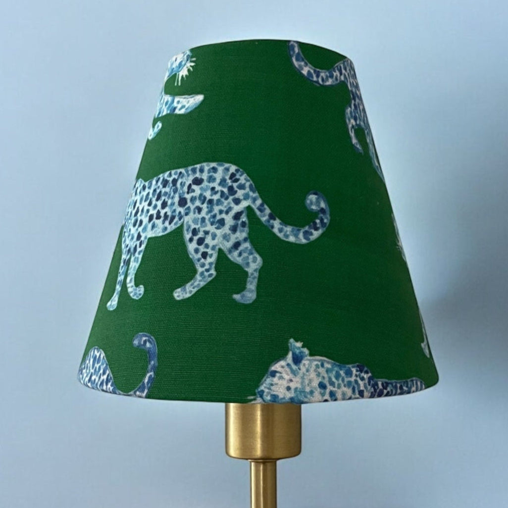Cheetah Print Lampshade in Green