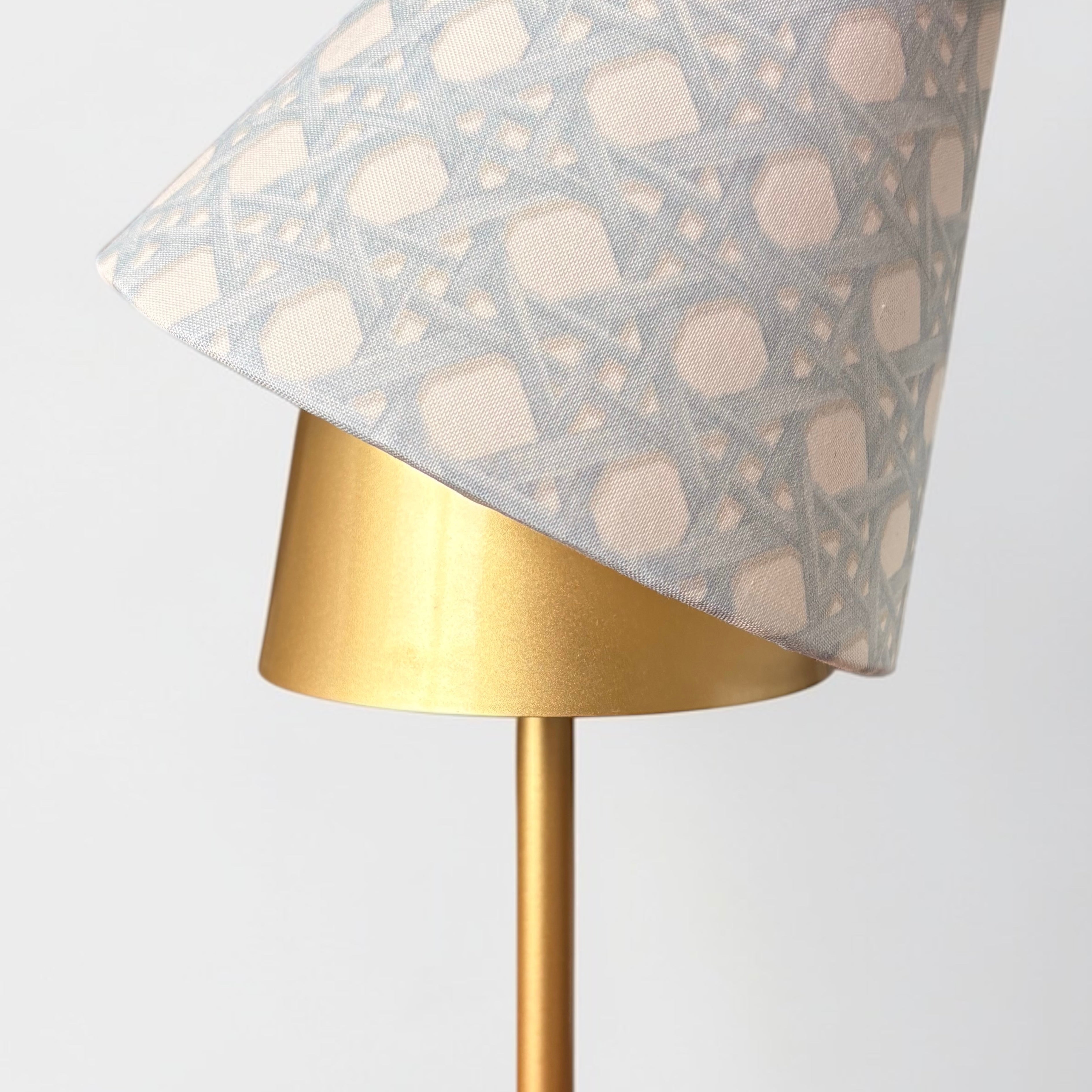 LED Lamp Shade Cover | Blue Rattan