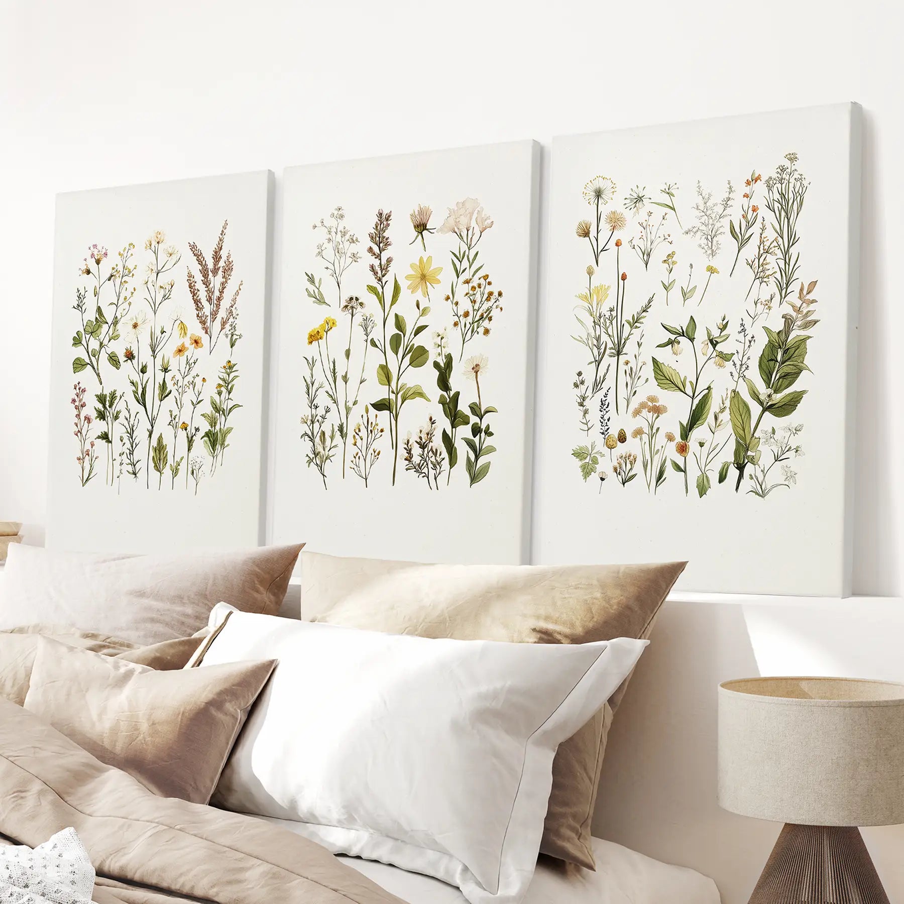 Minimalist Wild Plants. Botanical Poster Art Decor