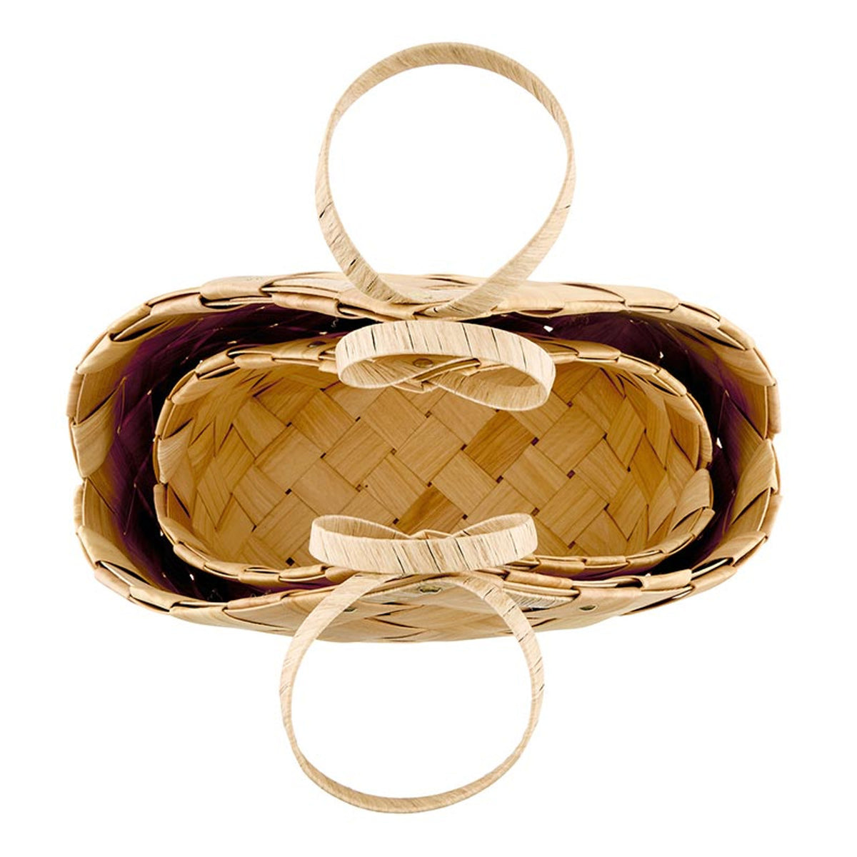 Nested Wood Fiber Baskets - Natural