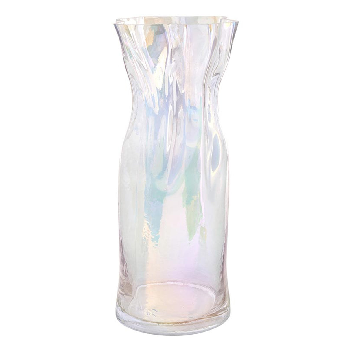 Luster Glass Cinched Vase