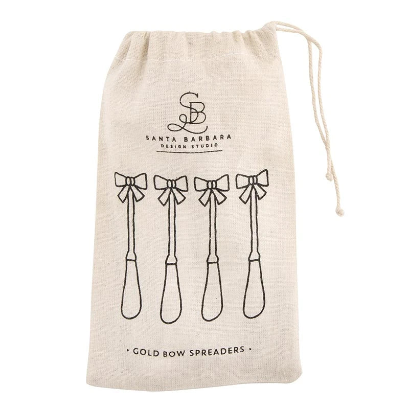 Gold Bow Spreaders - Set of 4