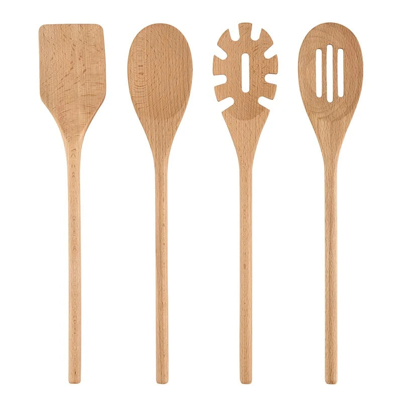 Face to Face Wood Utensil Set - Home Made - Set of 4