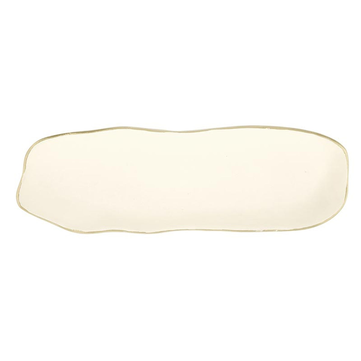 Gold Rim Aluminum Tray