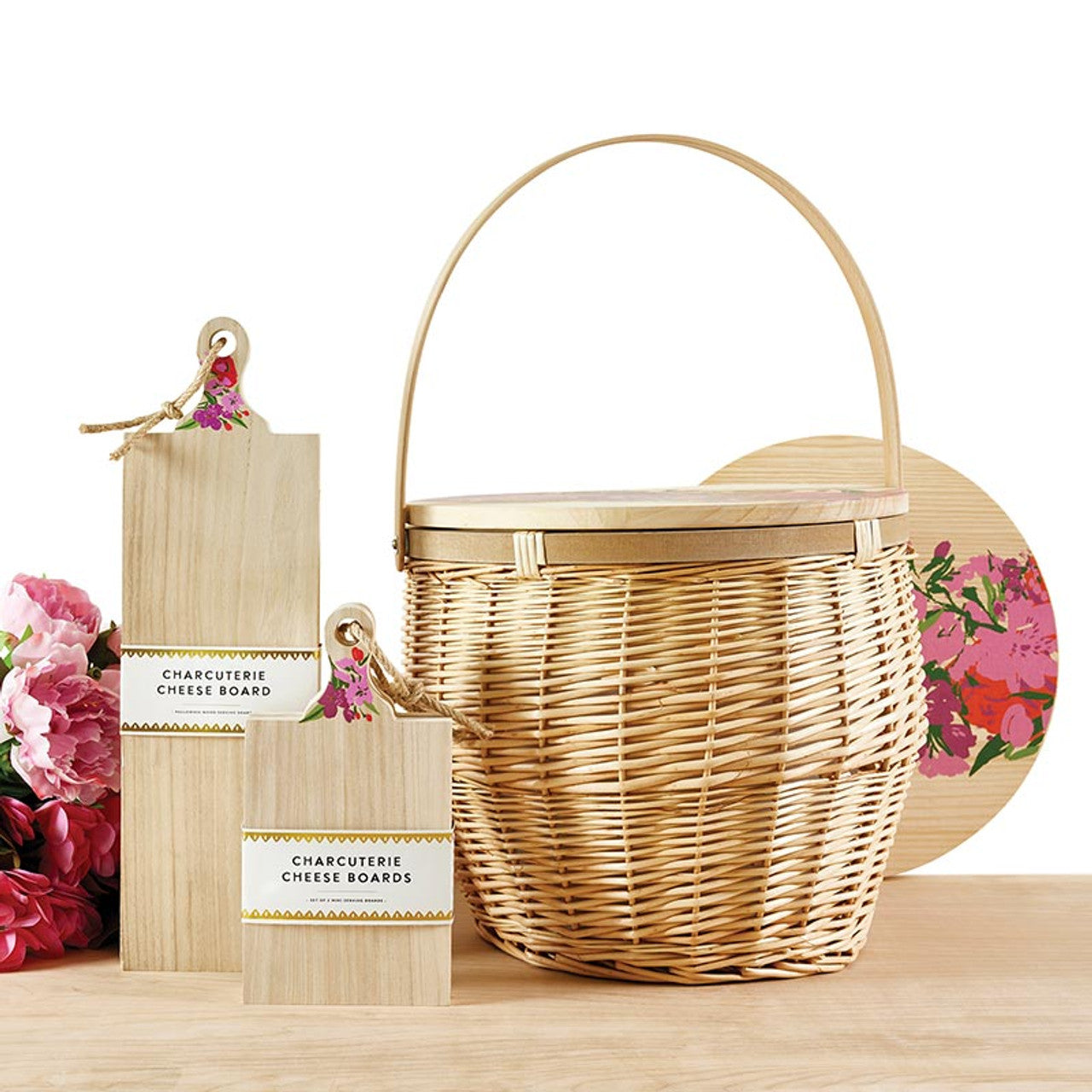 Mini Paulownia Wood Flower Boards - Set of 2
