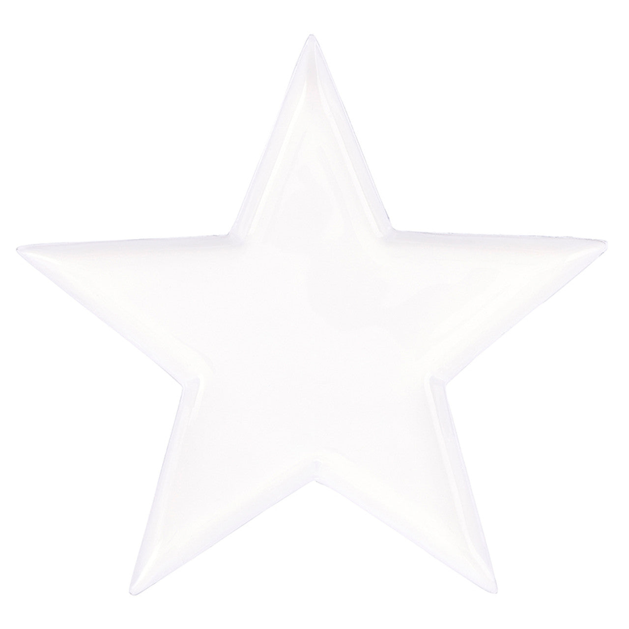 Nested White Enamel Star Trays - Set of 3