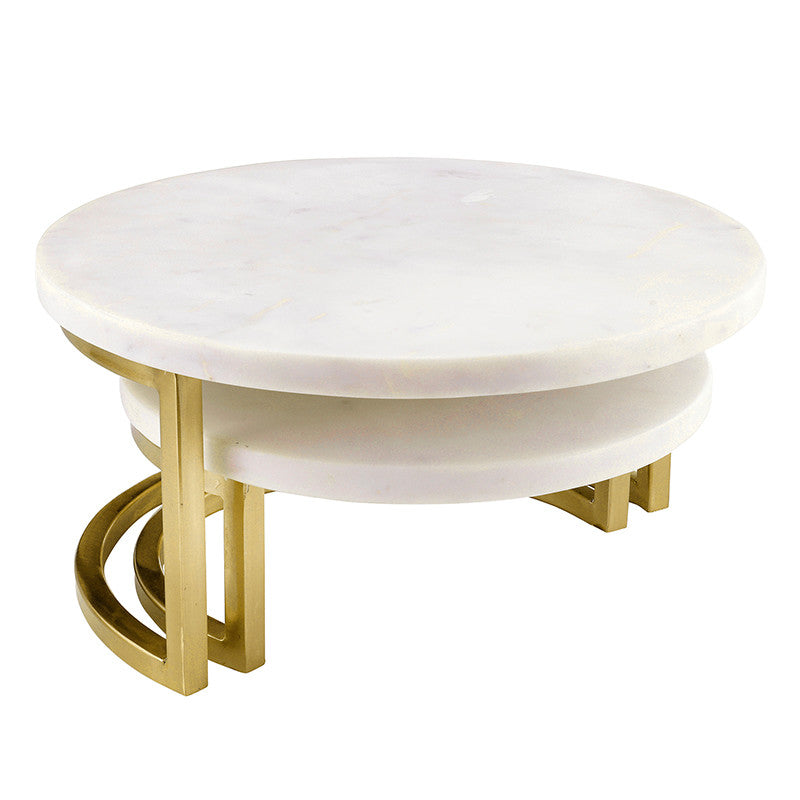 Marble Nesting Trays - Gold