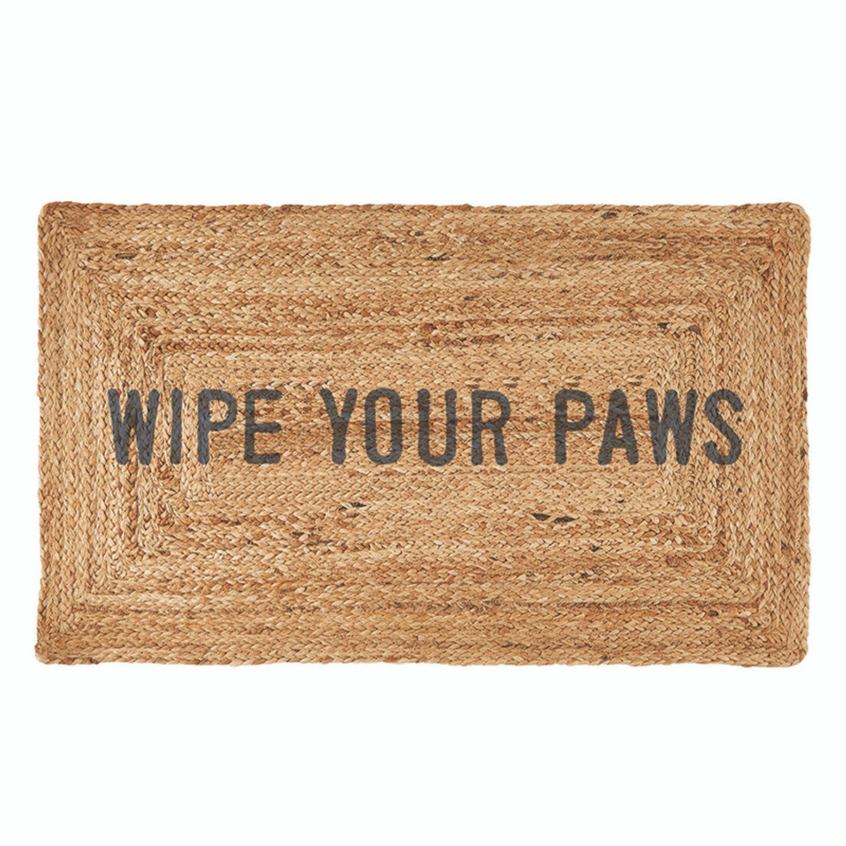 Face to Face Jute Doormat - Wipe Your Paws