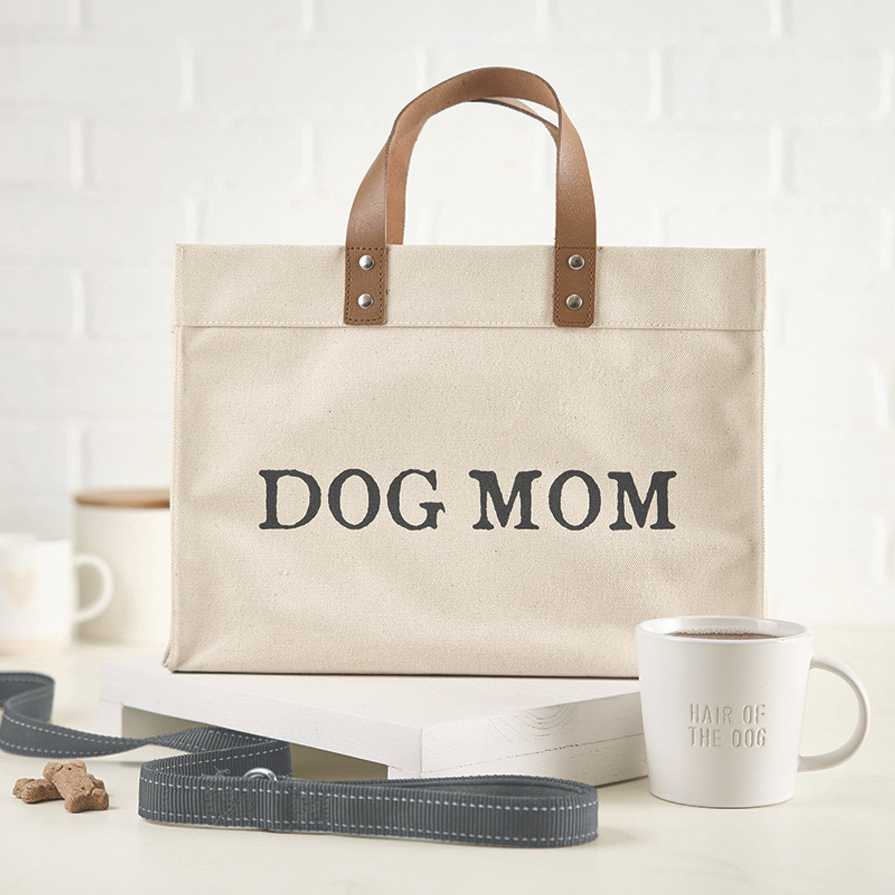 Face to Face Mini Canvas Tote - Dog Mom