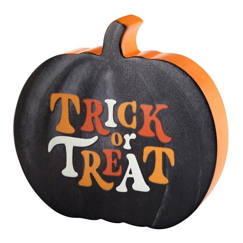 Trick Or Treat Shape Sign - Trick or Treat Pumpkin