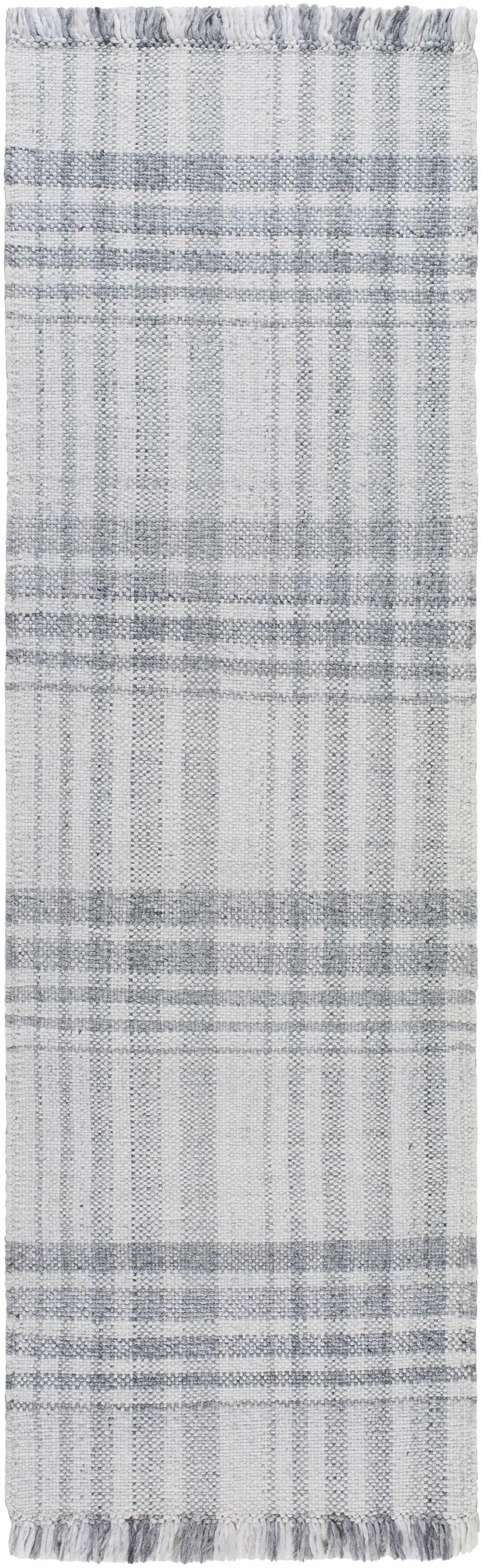 Inara Gray Plaid Area Rug - Clearance