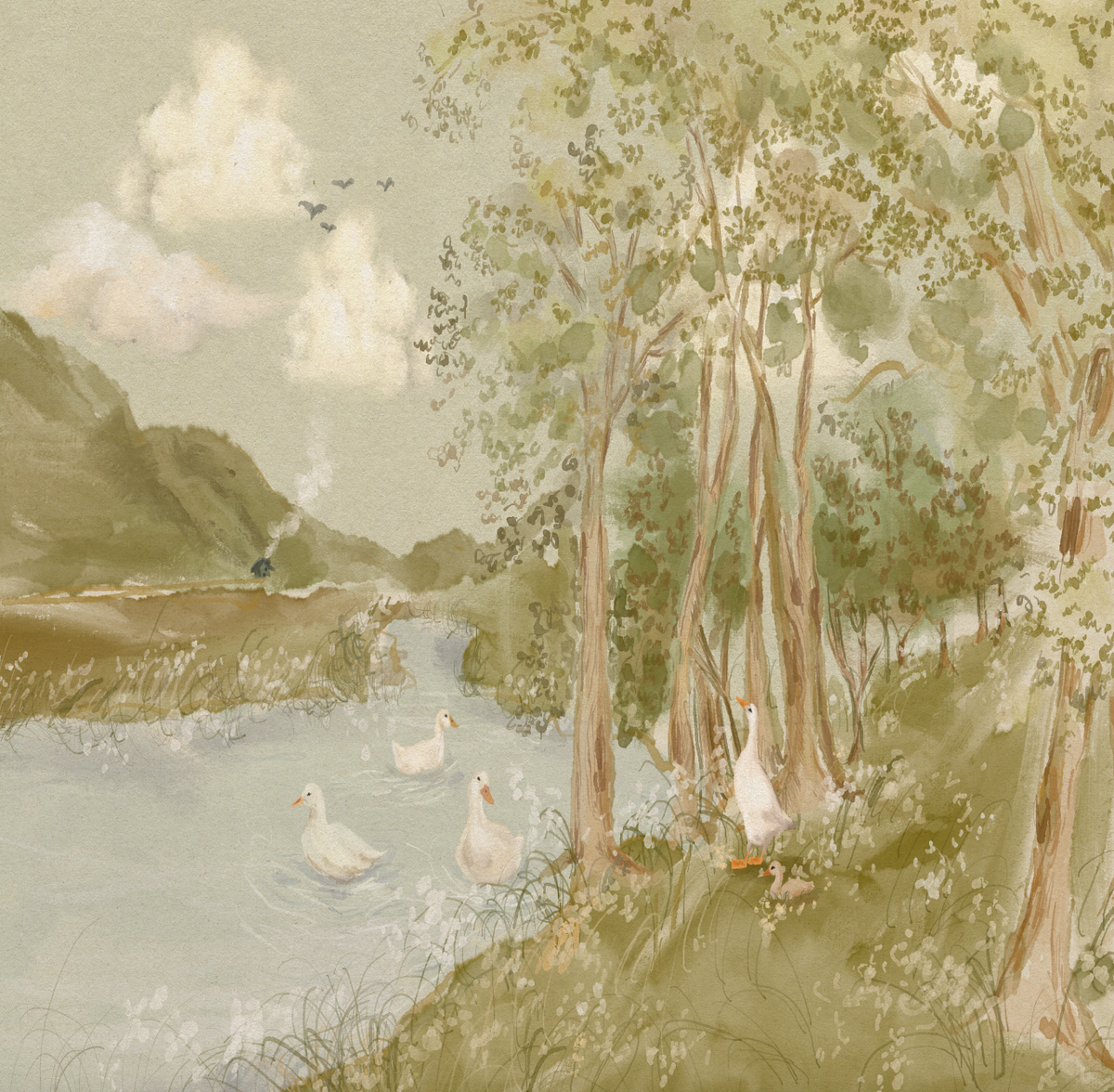 Nils Wallpaper by Celeste Clark