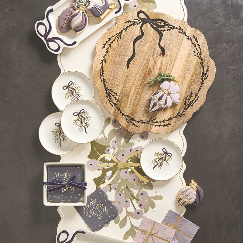 Ceramic Bow Platter - Lilac