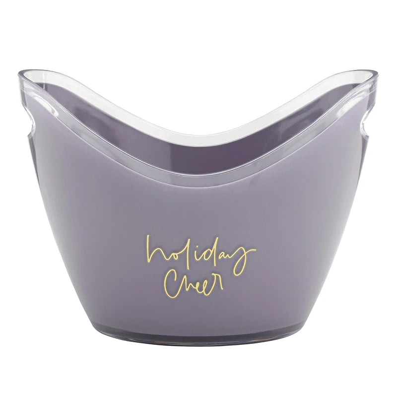 Acrylic Champagne Bucket - Holiday Cheer