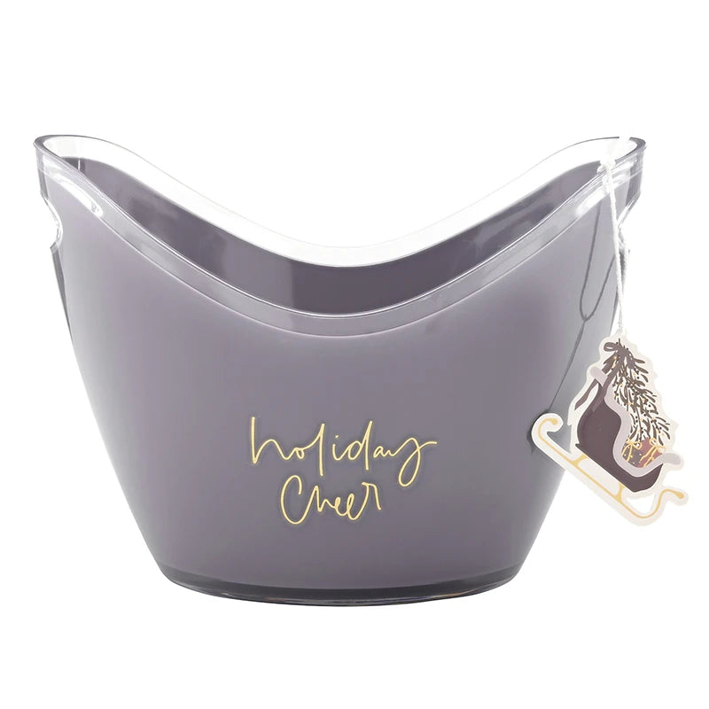 Acrylic Champagne Bucket - Holiday Cheer