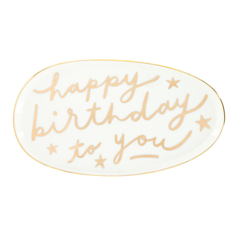 Ceramic Platter - Happy Birthday To You