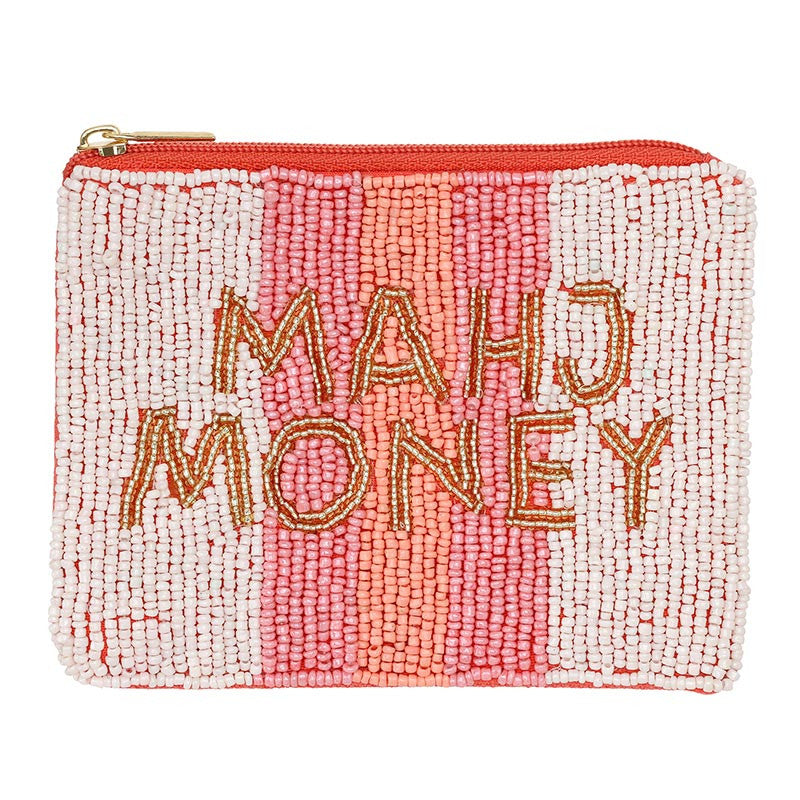 Beaded Pouch - Mahj Money